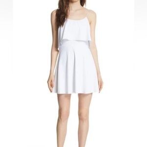 Lovers + Friends White Tiered Camisole Top dress size S